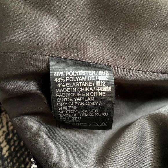 JayGodfrey Strapless Mini Dress Tan Black Snakeskin Print Leather Belted‎ Size 2 - Picture 7 of 7